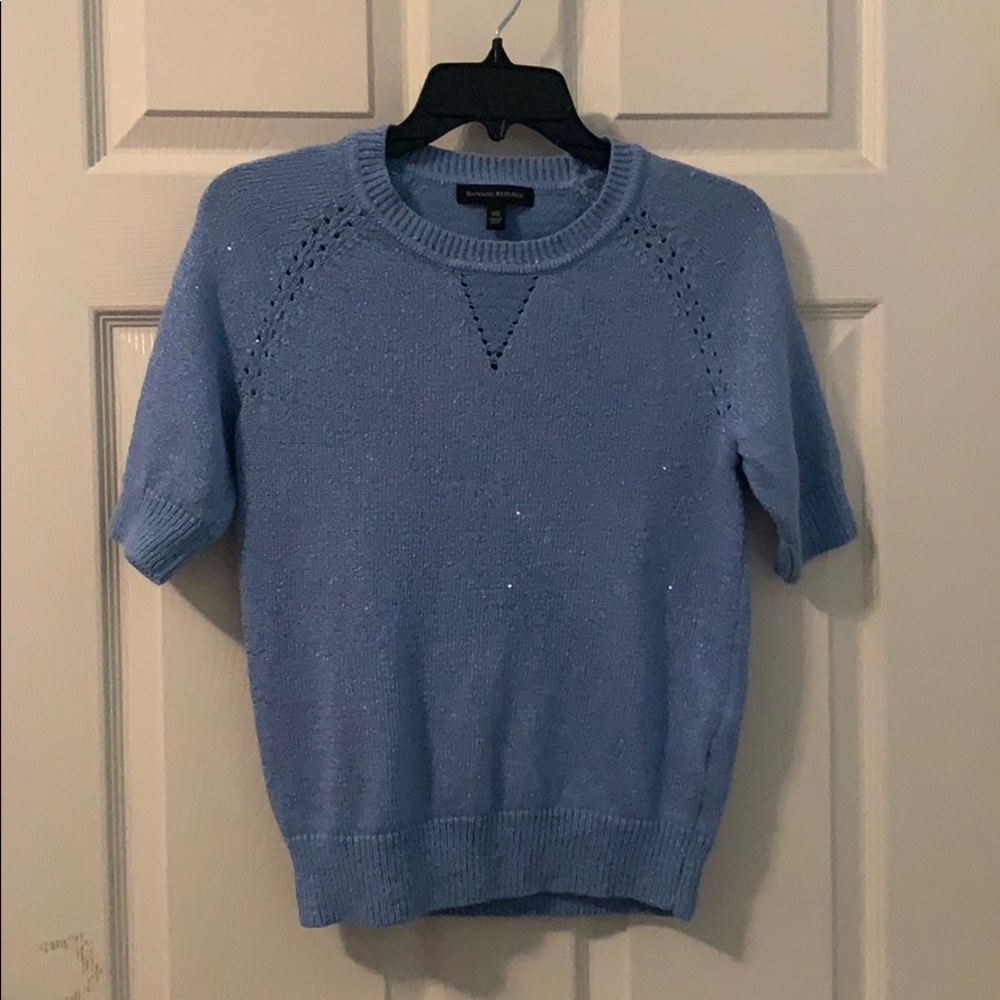 Banana Republic Blue Sparkling Sweater